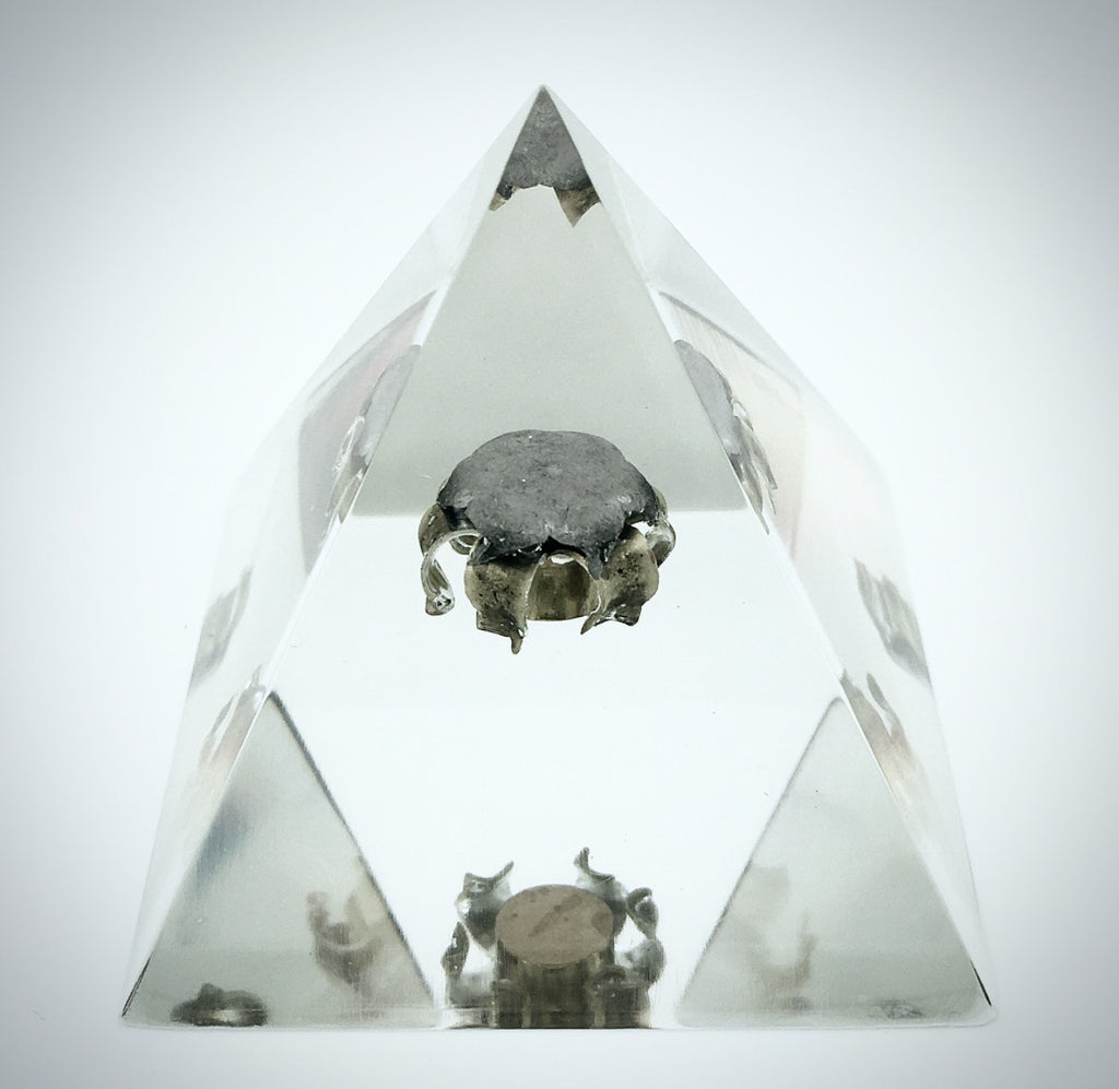 Pyramid Paperweight Remington Golden Saber 9mm