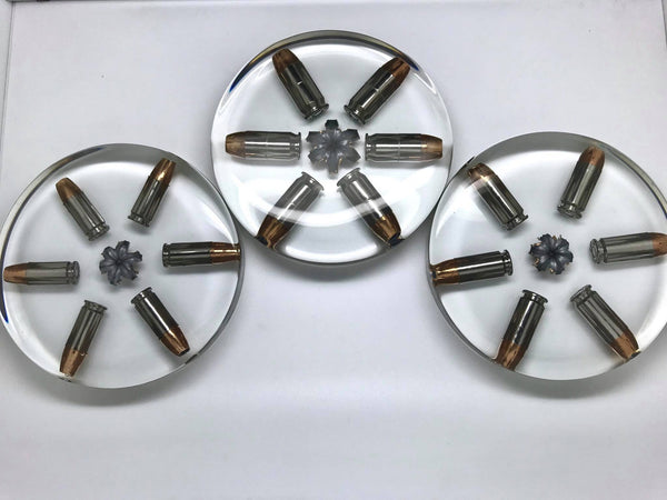 4" Bullet Coasters set of 4