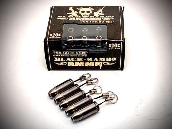 Black Rambo Ammo Keychain โ Crafted Ballistics