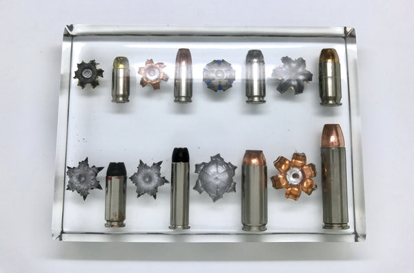 Wall of Multiple Caliber Bullets