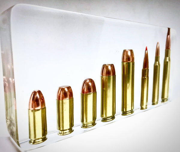 Ballistics Display Large Block Display Multiple Calibers 9mm - 308 Win – Crafted Ballistics